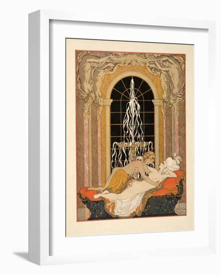 Illustration from 'Les Liaisons Dangereuses' by Pierre Choderlos De Laclos (1741-1803) Pub. 1934 (P-Georges Barbier-Framed Giclee Print