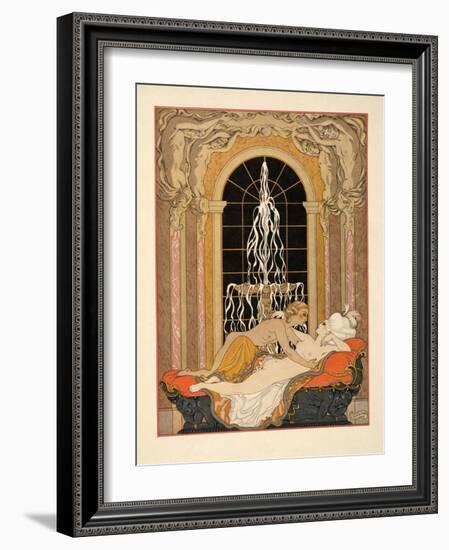 Illustration from 'Les Liaisons Dangereuses' by Pierre Choderlos De Laclos (1741-1803) Pub. 1934 (P-Georges Barbier-Framed Giclee Print