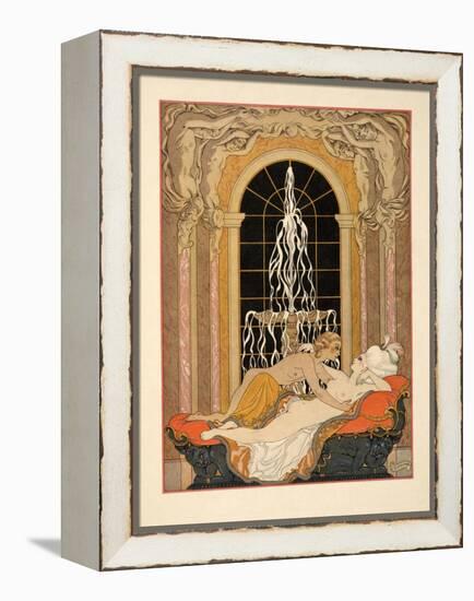 Illustration from 'Les Liaisons Dangereuses' by Pierre Choderlos De Laclos (1741-1803) Pub. 1934 (P-Georges Barbier-Framed Premier Image Canvas