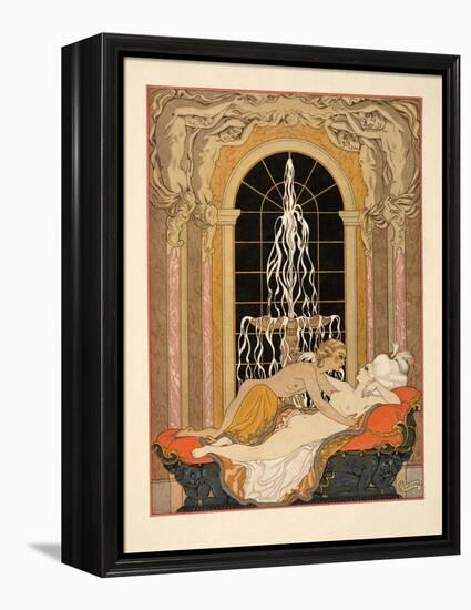 Illustration from 'Les Liaisons Dangereuses' by Pierre Choderlos De Laclos (1741-1803) Pub. 1934 (P-Georges Barbier-Framed Premier Image Canvas