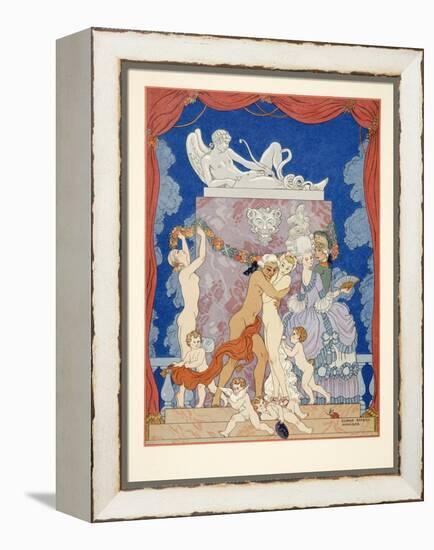 Illustration from 'Les Liaisons Dangereuses' by Pierre Choderlos De Laclos (1741-1803) Pub. 1934 (P-Georges Barbier-Framed Premier Image Canvas