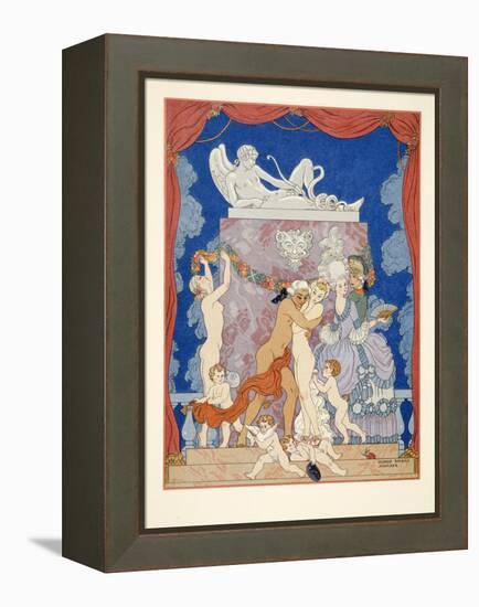 Illustration from 'Les Liaisons Dangereuses' by Pierre Choderlos De Laclos (1741-1803) Pub. 1934 (P-Georges Barbier-Framed Premier Image Canvas