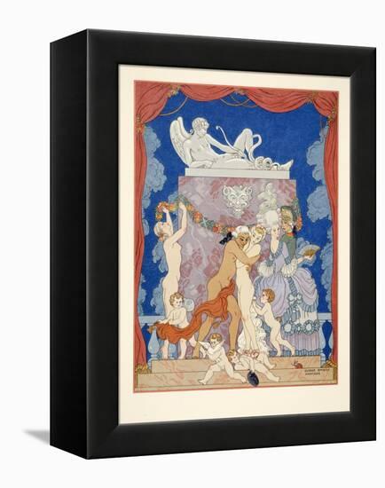 Illustration from 'Les Liaisons Dangereuses' by Pierre Choderlos De Laclos (1741-1803) Pub. 1934 (P-Georges Barbier-Framed Premier Image Canvas