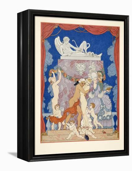 Illustration from 'Les Liaisons Dangereuses' by Pierre Choderlos De Laclos (1741-1803) Pub. 1934 (P-Georges Barbier-Framed Premier Image Canvas