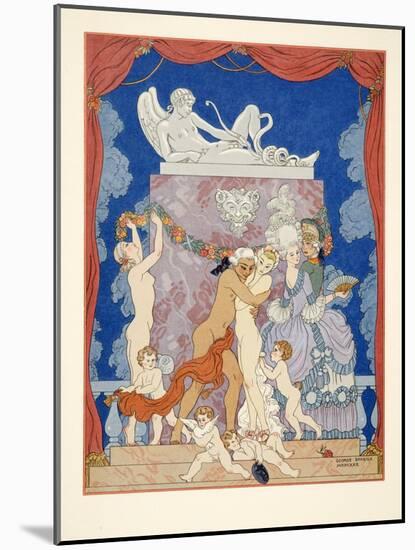 Illustration from 'Les Liaisons Dangereuses' by Pierre Choderlos De Laclos (1741-1803) Pub. 1934 (P-Georges Barbier-Mounted Giclee Print