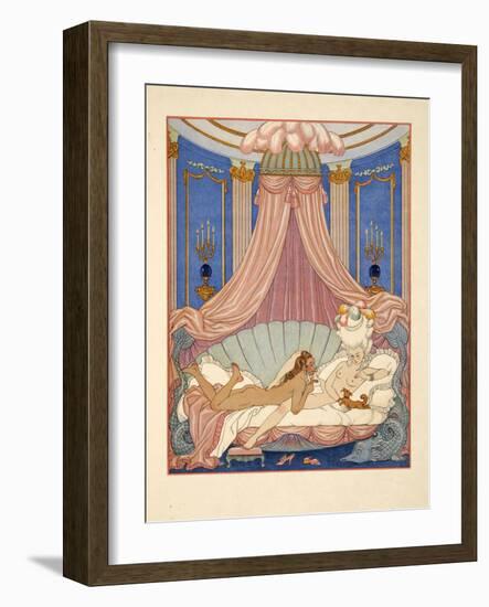 Illustration from 'Les Liaisons Dangereuses' by Pierre Choderlos De Laclos (1741-1803) Pub. 1934 (P-Georges Barbier-Framed Giclee Print