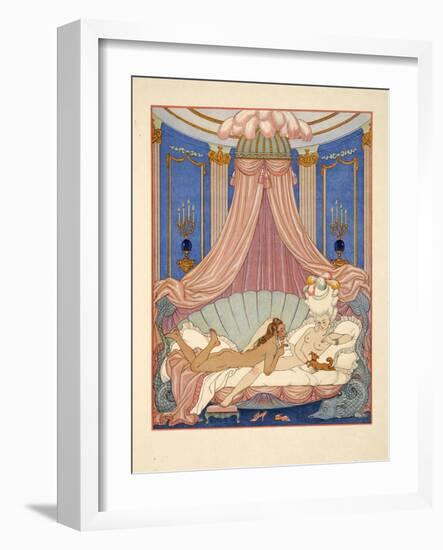 Illustration from 'Les Liaisons Dangereuses' by Pierre Choderlos De Laclos (1741-1803) Pub. 1934 (P-Georges Barbier-Framed Giclee Print