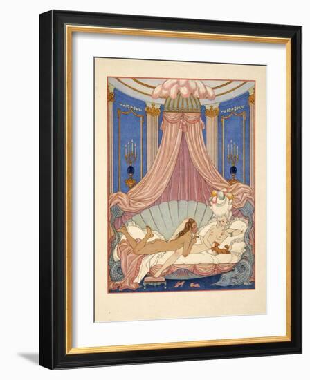 Illustration from 'Les Liaisons Dangereuses' by Pierre Choderlos De Laclos (1741-1803) Pub. 1934 (P-Georges Barbier-Framed Giclee Print