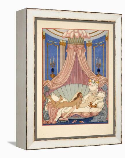 Illustration from 'Les Liaisons Dangereuses' by Pierre Choderlos De Laclos (1741-1803) Pub. 1934 (P-Georges Barbier-Framed Premier Image Canvas