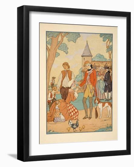 Illustration from 'Les Liaisons Dangereuses' by Pierre Choderlos De Laclos (1741-1803) Pub. 1934 (P-Georges Barbier-Framed Giclee Print