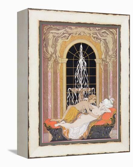 Illustration from Les Liaisons Dangereuses by Pierre Choderlos de Laclos-Georges Barbier-Framed Premier Image Canvas