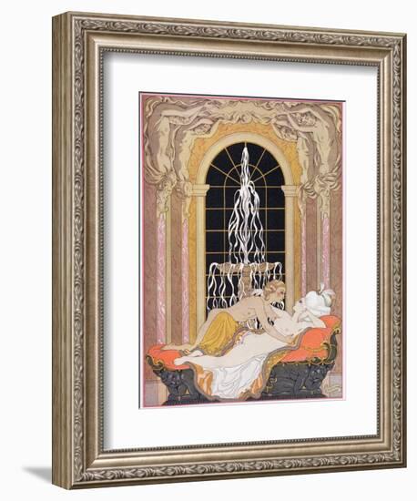 Illustration from Les Liaisons Dangereuses by Pierre Choderlos de Laclos-Georges Barbier-Framed Giclee Print