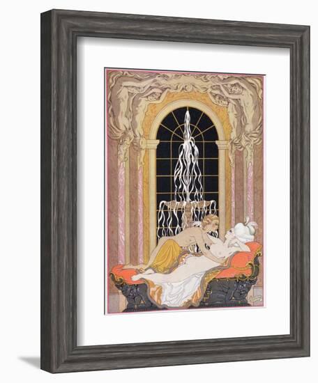 Illustration from Les Liaisons Dangereuses by Pierre Choderlos de Laclos-Georges Barbier-Framed Giclee Print