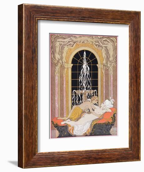 Illustration from Les Liaisons Dangereuses by Pierre Choderlos de Laclos-Georges Barbier-Framed Giclee Print