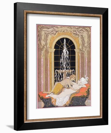 Illustration from Les Liaisons Dangereuses by Pierre Choderlos de Laclos-Georges Barbier-Framed Giclee Print