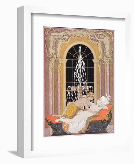 Illustration from Les Liaisons Dangereuses by Pierre Choderlos de Laclos-Georges Barbier-Framed Giclee Print