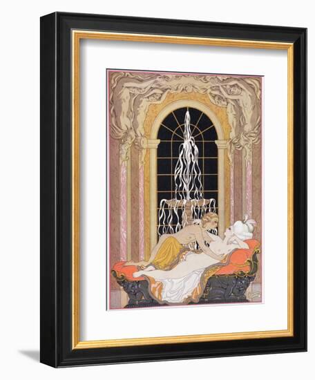 Illustration from Les Liaisons Dangereuses by Pierre Choderlos de Laclos-Georges Barbier-Framed Giclee Print