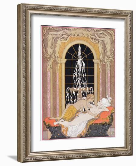 Illustration from Les Liaisons Dangereuses by Pierre Choderlos de Laclos-Georges Barbier-Framed Giclee Print