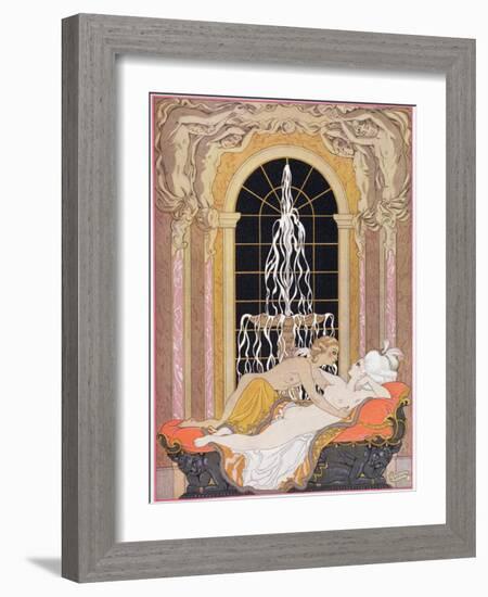 Illustration from Les Liaisons Dangereuses by Pierre Choderlos de Laclos-Georges Barbier-Framed Giclee Print