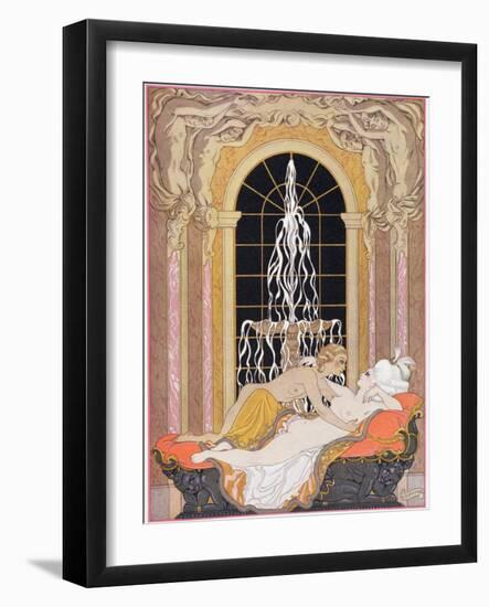 Illustration from Les Liaisons Dangereuses by Pierre Choderlos de Laclos-Georges Barbier-Framed Giclee Print