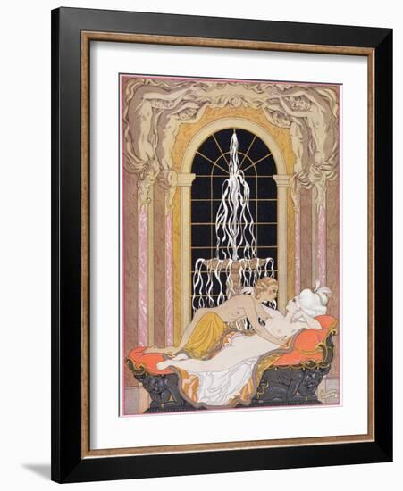 Illustration from Les Liaisons Dangereuses by Pierre Choderlos de Laclos-Georges Barbier-Framed Giclee Print