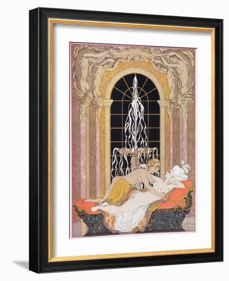 Illustration from Les Liaisons Dangereuses by Pierre Choderlos de Laclos-Georges Barbier-Framed Giclee Print