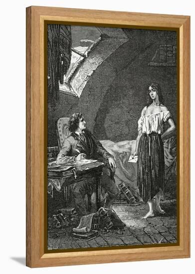 Illustration from Les Misérables, 19th Century-Alphonse Marie de Neuville-Framed Premier Image Canvas