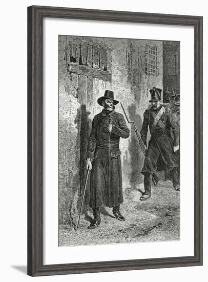 Illustration from Les Misérables, 19th Century-Alphonse Marie de Neuville-Framed Giclee Print