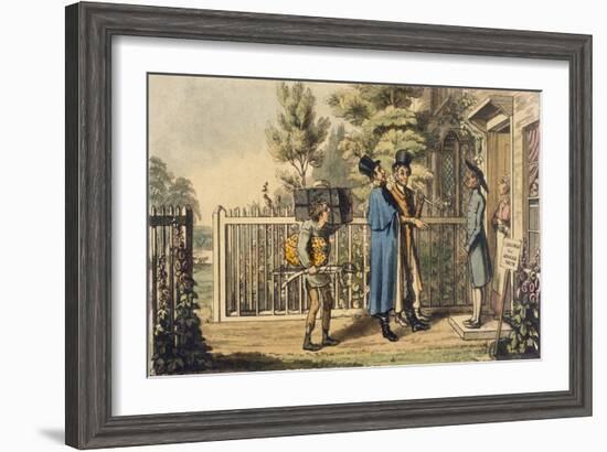 Illustration from 'Life of an Actor', by Pierce Egan, Published 1825 (Colour Engraving)-Theodore Lane-Framed Giclee Print