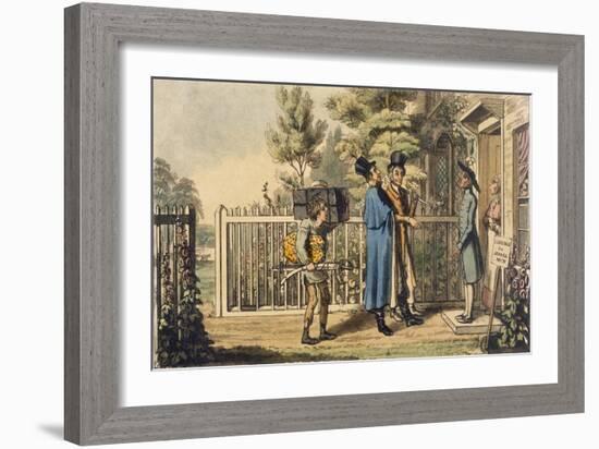 Illustration from 'Life of an Actor', by Pierce Egan, Published 1825 (Colour Engraving)-Theodore Lane-Framed Giclee Print