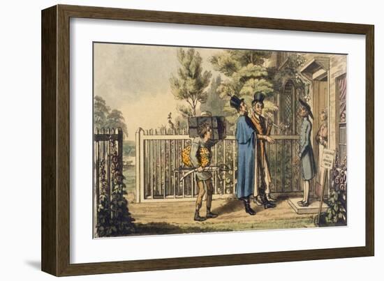 Illustration from 'Life of an Actor', by Pierce Egan, Published 1825 (Colour Engraving)-Theodore Lane-Framed Giclee Print