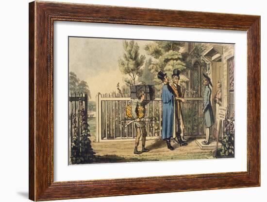 Illustration from 'Life of an Actor', by Pierce Egan, Published 1825 (Colour Engraving)-Theodore Lane-Framed Giclee Print