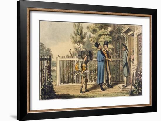 Illustration from 'Life of an Actor', by Pierce Egan, Published 1825 (Colour Engraving)-Theodore Lane-Framed Giclee Print