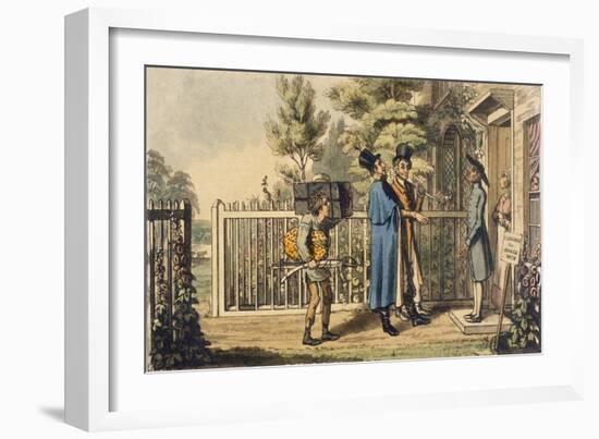 Illustration from 'Life of an Actor', by Pierce Egan, Published 1825 (Colour Engraving)-Theodore Lane-Framed Giclee Print