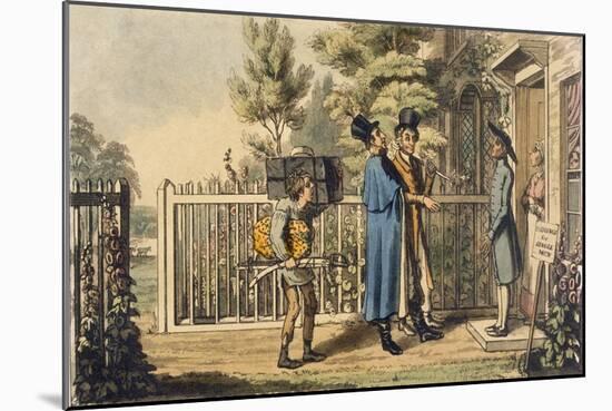 Illustration from 'Life of an Actor', by Pierce Egan, Published 1825 (Colour Engraving)-Theodore Lane-Mounted Giclee Print