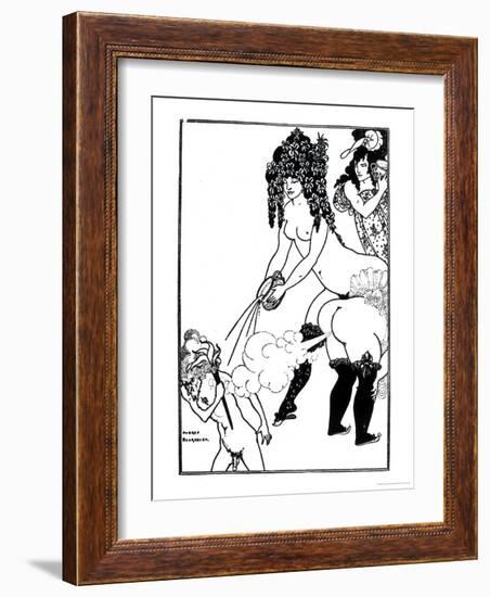 Illustration from Lysistrata by Aristophanes-Aubrey Beardsley-Framed Giclee Print