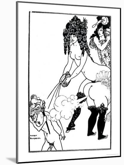 Illustration from Lysistrata by Aristophanes-Aubrey Beardsley-Mounted Giclee Print