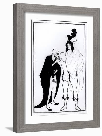 Illustration from Lysistrata by Aristophanes-Aubrey Beardsley-Framed Giclee Print