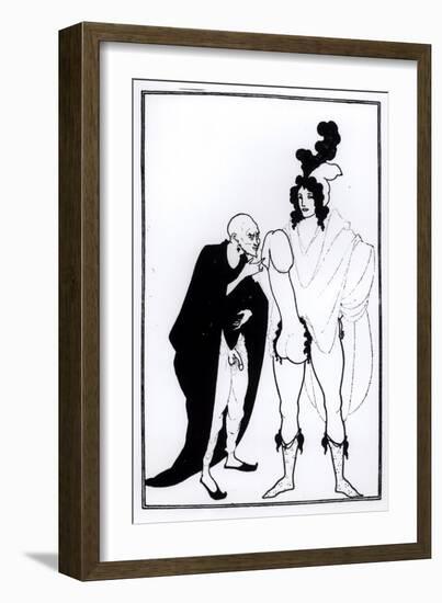 Illustration from Lysistrata by Aristophanes-Aubrey Beardsley-Framed Giclee Print