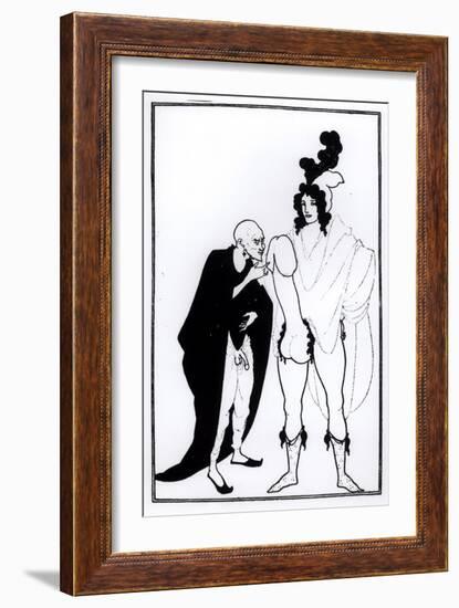 Illustration from Lysistrata by Aristophanes-Aubrey Beardsley-Framed Giclee Print