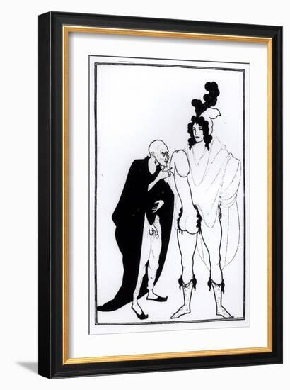 Illustration from Lysistrata by Aristophanes-Aubrey Beardsley-Framed Giclee Print