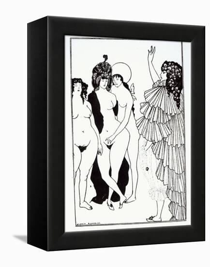 Illustration from Lysistrate by Aristophanes-Aubrey Beardsley-Framed Premier Image Canvas