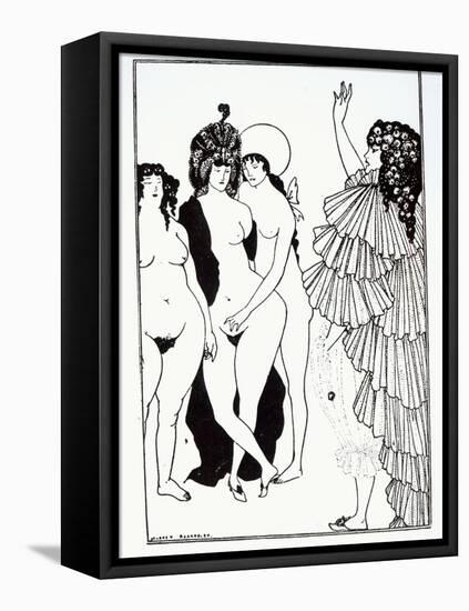 Illustration from Lysistrate by Aristophanes-Aubrey Beardsley-Framed Premier Image Canvas