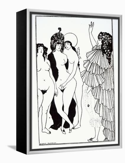 Illustration from Lysistrate by Aristophanes-Aubrey Beardsley-Framed Premier Image Canvas