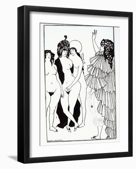 Illustration from Lysistrate by Aristophanes-Aubrey Beardsley-Framed Giclee Print