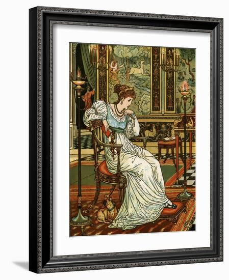 Illustration from Madame d'Aulnoy's fairy tale-Walter Crane-Framed Giclee Print