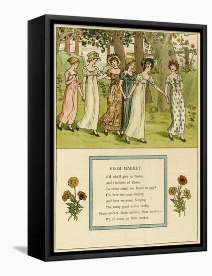 Illustration, from Market-Kate Greenaway-Framed Stretched Canvas