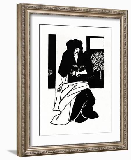 'Illustration from Morte D'Arthur', 1893-1894, (1923)-Aubrey Beardsley-Framed Giclee Print