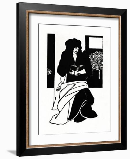 'Illustration from Morte D'Arthur', 1893-1894, (1923)-Aubrey Beardsley-Framed Giclee Print