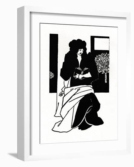 'Illustration from Morte D'Arthur', 1893-1894, (1923)-Aubrey Beardsley-Framed Giclee Print